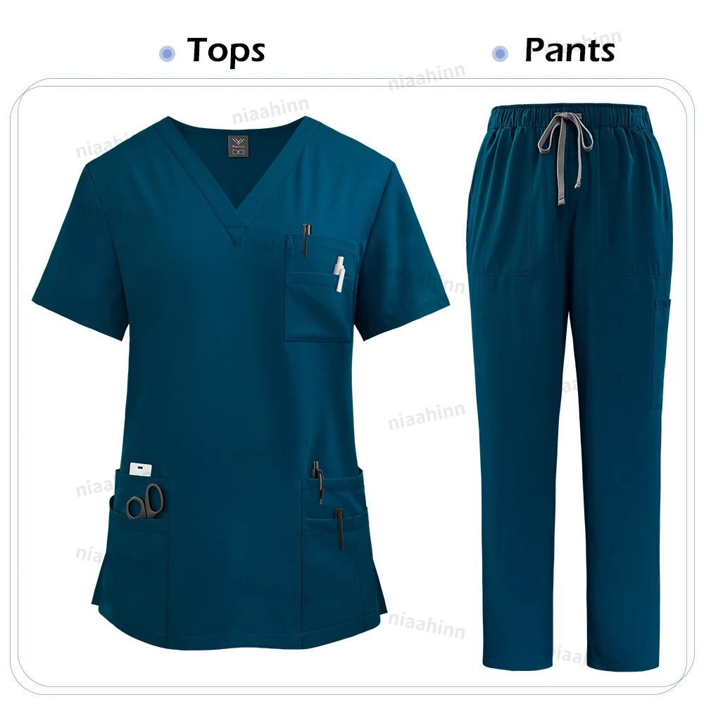 Set Scrub Medical Unisex– Bluza și Pantaloni
