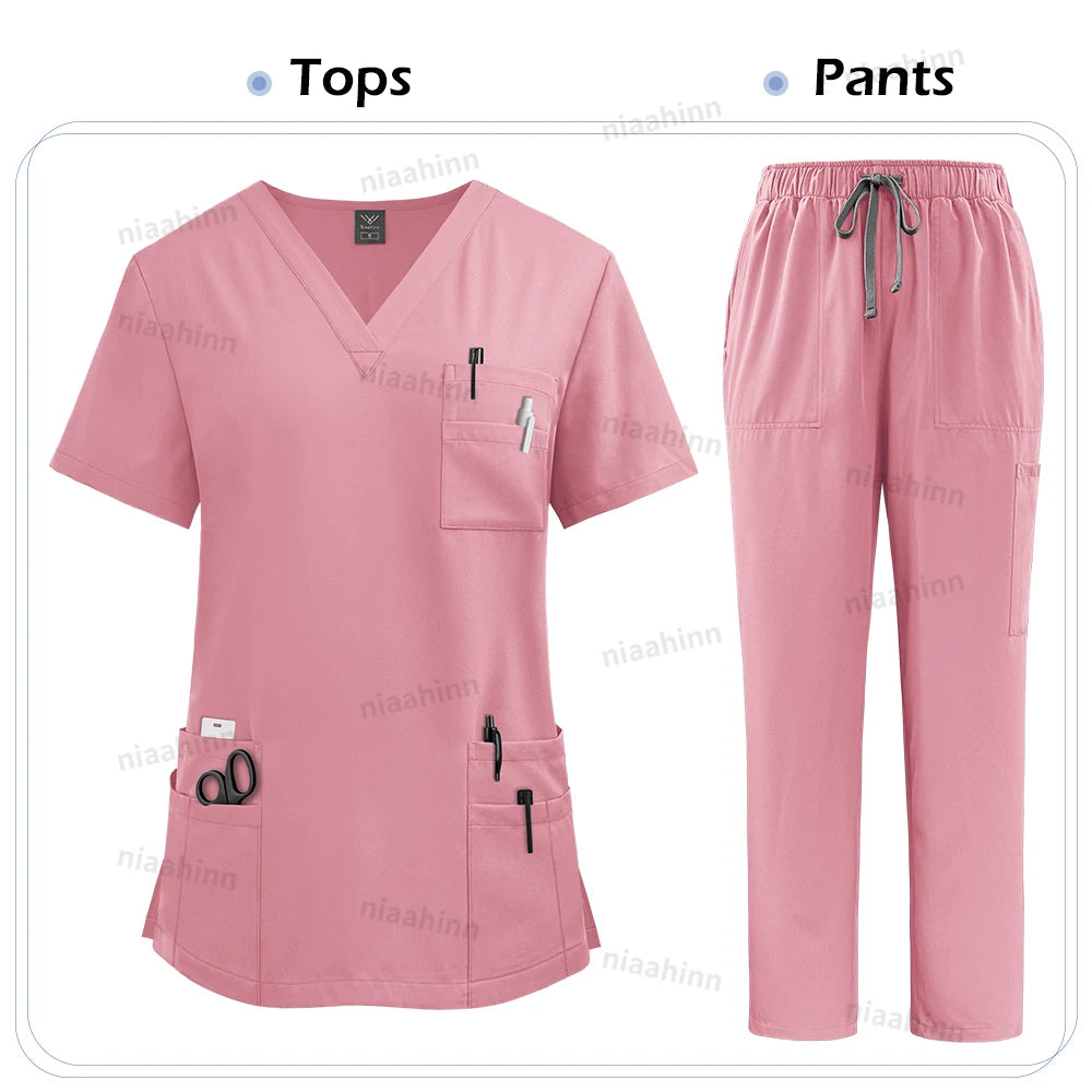 Set Scrub Medical Unisex– Bluza și Pantaloni