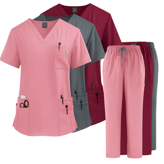 Set Scrub Medical Unisex– Bluza și Pantaloni