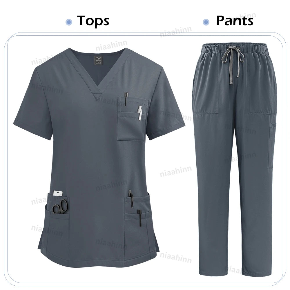Set Scrub Medical Unisex– Bluza și Pantaloni